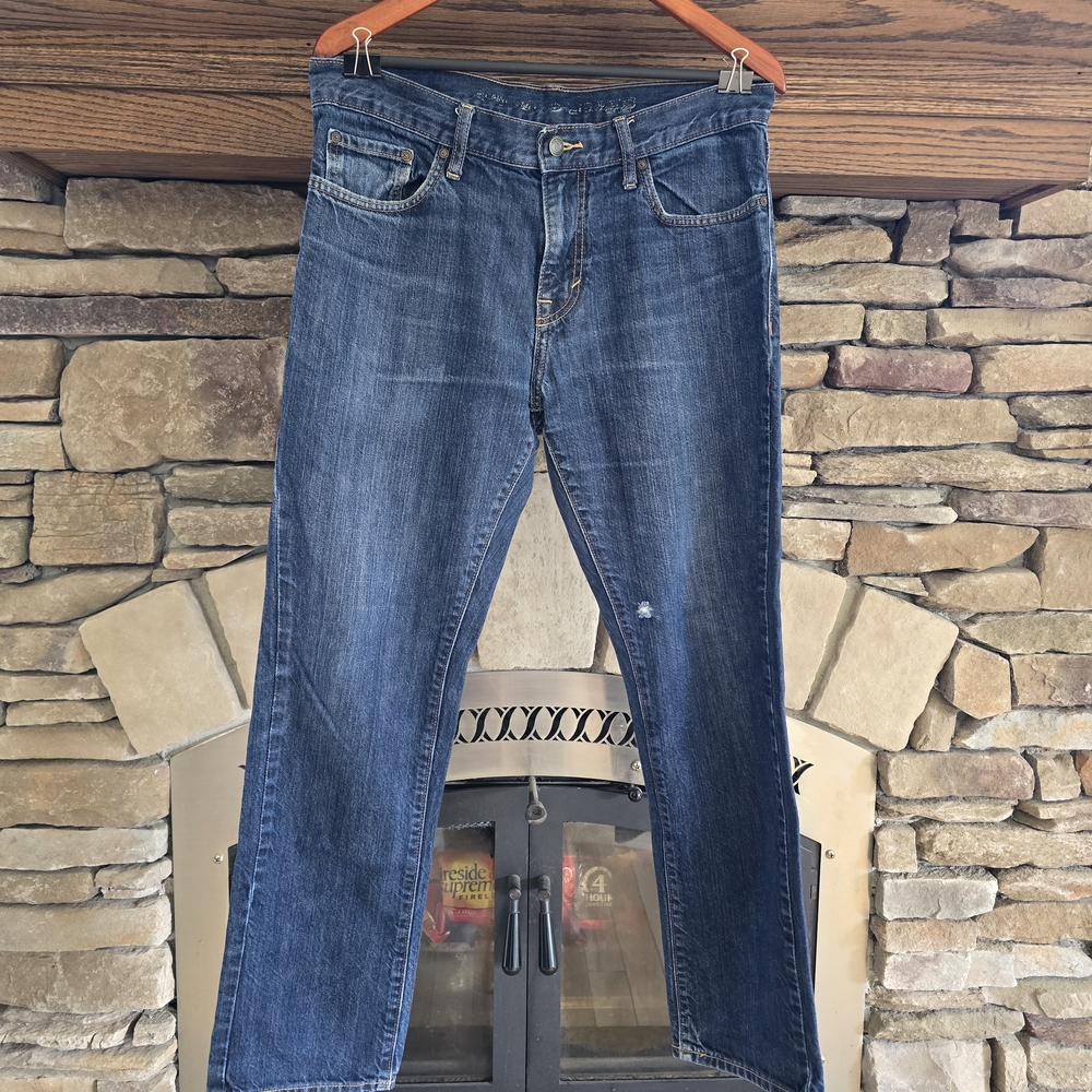 Old Navy Men's Slim Jeans - Distressed Blue - 32 x 30 - Excellent Condition!